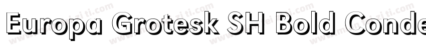 Europa Grotesk SH Bold Condensed字体转换